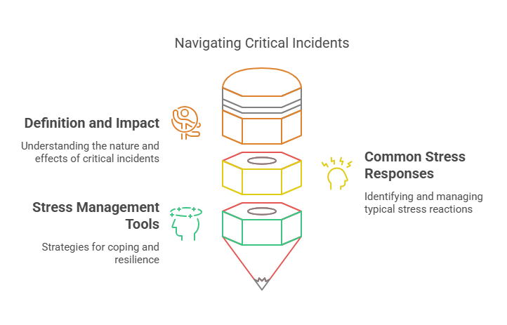 Infographic illustration of Critical Incident Stress Management Definition 