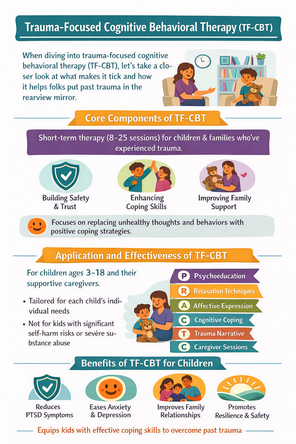 Trauma-Focused Cognitive Behavioral Therapy: 7 Ways Caregivers Support Healing in TF-CBT