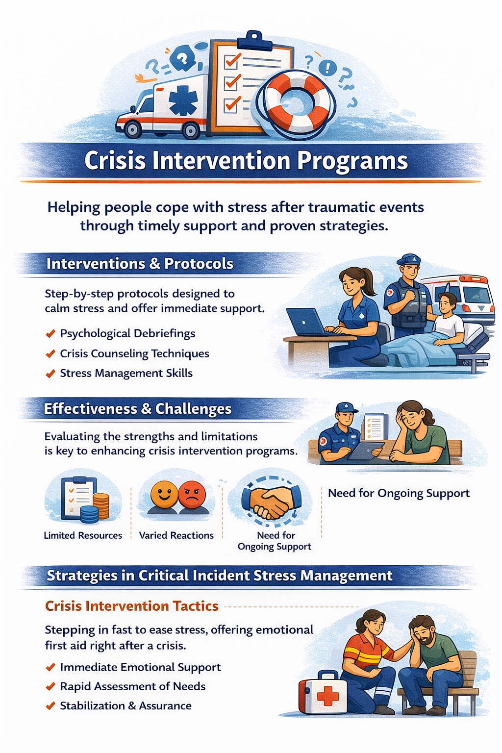 Crisis Intervention Briefing: 7 Key Steps for Critical Incident Stress Management (CISM)