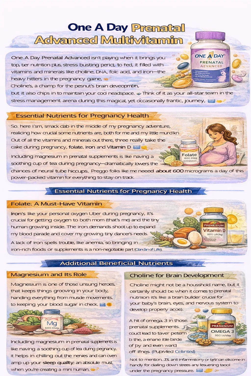 7 Best Prenatal Supplements Nutrients to Look For (Folate, Iron, Vitamin D, DHA, Choline, Magnesium & Omega-3)