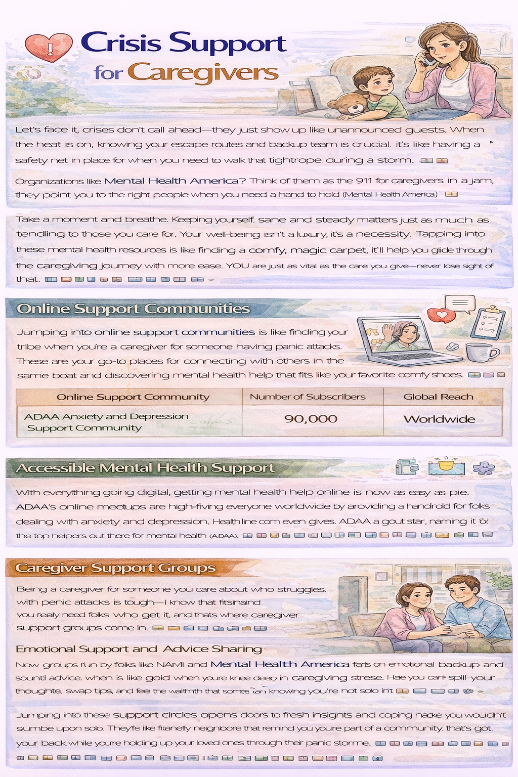 7 Caregiver Support Resources and Tips for Helping Someone With Panic Attacks